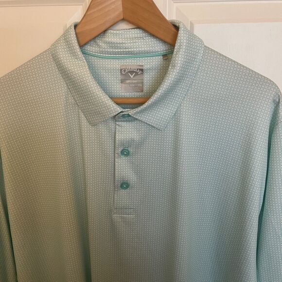 Callaway Opti Dri Mens Polo XXL 2XL Golf Short Sleeve Country Club Performance - Picture 9 of 11